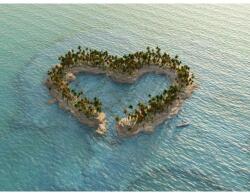 MÉDIA Matrica tapéta Szigete szív, 200 x 150 cm (FOTOTAP10016)