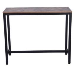 Unic Spot Hogland bárasztal fekete fém lábakkal és fa asztallappal 120 x 100 x 40 cm, 9652500