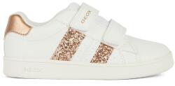 GEOX Geox, Eclyper tépőzáras sneaker csillámos részletekkel, Aranyszín, Fehér, 34 EU (J45LRA000BCC1ZH8-34)