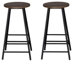 Unic Spot Hogland bárszék fa ülőfelület, fekete lábakkal 2 db-os szett, 9652400