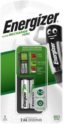 Energizer Mini akkumulátortöltő, AA/AAA, 2 foglalat + 2 db AA újratölthető elem