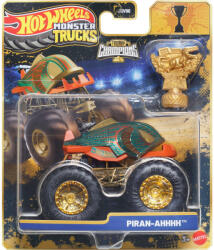 Mattel Hot Wheels Monster Trucks: Piran-Ahhh bajnok kisautó serleggel 1/64 - Mattel (JDV96/JMV70) - jatekshop