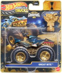 Mattel Hot Wheels Monster Trucks: Great Bite bajnok kisautó serleggel 1/64 - Mattel (JDV96/JMV68)