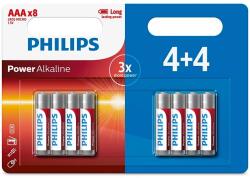 Philips Power alkáli AAA elemek, 4+4 db (LR03P8BP/10)