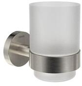 Ravak RavakKona KN 210.30SSB pohártartó üvegpohárral, szálcsiszolt rozsdamentes acél (RAV-X07P1296)