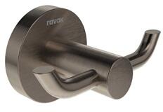 RAVAK Kona KN 100.20GB dupla törölközőakasztó, szálcsiszolt grafit (RAV-X07P1326)