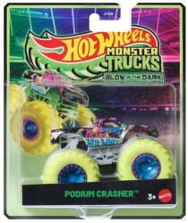 Mattel Hot Wheels Monster Trucks: Podium Crasher sötétben világító kisautó 1/64 - Mattel (JFX08/JFX09)