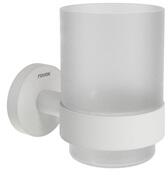 Ravak Kona KN 210.10WHM pohártartó üvegpohárral, matt fehér (RAV-X07P1322)