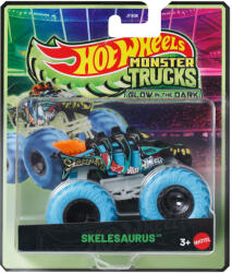 Mattel Hot Wheels Monster Trucks: Skelesaurus sötétben világító kisautó 1/64 - Mattel (JFX08/JCG70)