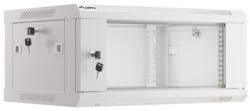 Lanberg 19 fali rack szekrény 4U/600X450 lapraszerelt, szürke V2 (WF01-6404-10S)