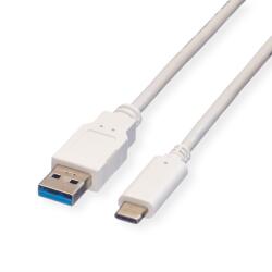 Valueline 11.99. 9011-10 USB-A apa - USB-C apa 3.2 Adat és töltőkábel - Fehér (1m) (11.99. 9011) (11.99.9011)