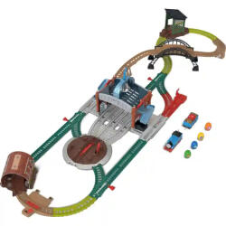 Mattel Fisher-Price - Thomas, a gőzmozdony: Motorizált hordószállító vonatszett (JGY30) - jatekbirodalom