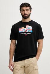 New Balance póló férfi pamut Boxes - fekete S