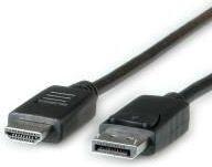 Roline Kijelző csatlakozó Csatlakozókábel DisplayPort dugó, HDMI-A dugó 4.50 m Fekete 11.04. 5783 Árnyékolt DisplayPort kábel (JAB-2600968) (JAB-2600968)
