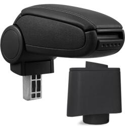 Pro. tec VW POLO 5 (6R) cotieră - adaptor din plastic, negru, piele ecologică