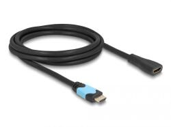 Delock HDMI anya - HDMI apa kábel 48 Gbps 8K 60 Hz bővítőkábel fekete 2 m (81998) (D81998) (D81998)