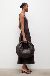 ANSWEAR nyári pamut ruha Unscripted kollekció - barna M