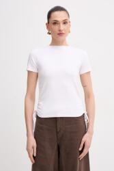 Patrizia Pepe női t-shirt pamut elasztánnal - fehér 38