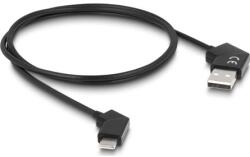 Delock Kábel A-típusú USB 2.0 apa - USB Type-C apa elforgatható gyors töltő funkcióval 60 W 1, 2 m (80769) (80769) (80769)