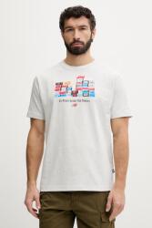 New Balance póló férfi pamut Boxes - szürke M