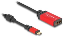 Delock USB Type-C - DisplayPort adapter (DP Alt Mode) 8K 30 Hz-hez HDR piros (60052) (DE60052) (DE60052)