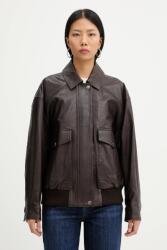 Weekend Max Mara bőrdzseki GIGANTE - barna 42