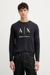 Giorgio Armani hosszúujjú férfi pamut - sötétkék L - answear - 18 990 Ft