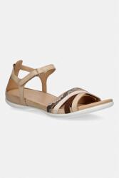 Ecco női bőr lapos sarkú szandál Flash - bézs Női 38