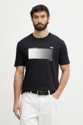 Giorgio Armani férfi pamut t-shirt - sötétkék L - answear - 15 190 Ft
