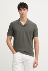 Giorgio Armani férfi pamut póló - zöld M - answear - 57 990 Ft