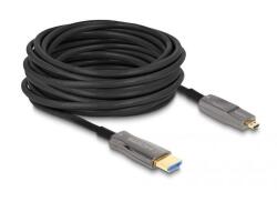 Delock HDMI micro D -> HDMI M/M aktív video kábel 15m fekete USB-C, DisplayPort, HDMI, DVI adapterrel, 8K60Hz (86006) (86006)