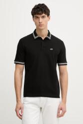 Giorgio Armani póló férfi pamut - fekete XL - answear - 37 990 Ft