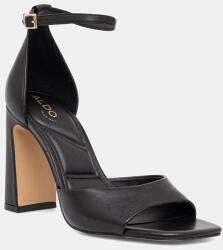 Aldo szandál sarokkal bőr FLORIANNA - fekete Női 37.5