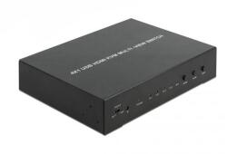 DELOCK 11488 Multiview 4-in-1 USB2.0 HDMI KVM switch fekete 1920x1080@60Hz (11488)