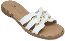 Patrizia Agora by Patrizia női fixpántos bőr papucsEL27-BIANCO 07310