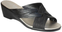 Patrizia női keresztpántos telitalpú papucs 2218-NERO 07278