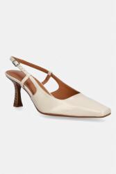 Billi Bi tűsarkú nyitott sarokkal bőr - bézs Női 37