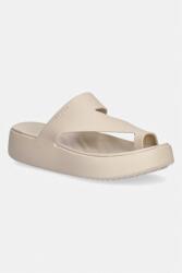 Crocs flip-flop Getaway Platform Toe Loop - bézs Női 39/40
