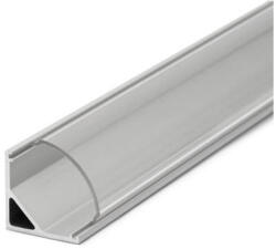 Phenom Falon kívüli alumínium íves sarok led profil sín 1m (búra nélkül) 41012A1 (41012A1)