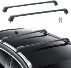 Vevor 120cm széles tetőcsomagtartó 90kg teherbírással, teli tetősínhez, univerzális tetőtartó keresztrúd