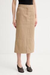 MSGM Kivágott pamut szoknya - bézs 34