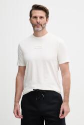 Giorgio Armani férfi pamut póló - bézs XL - answear - 25 990 Ft