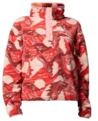 Columbia Helvetia II Printed Cropped Half Snap Women Hanorac Poppy Red, Sunscape 606 M