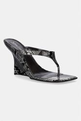 Jeffrey Campbell bőr flip-flop ROMEE - fekete Női 37