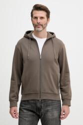 Giorgio Armani cipzáras melegítőfelső kapucnival férfi pamut - barna S