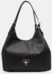 U. S. Polo Assn U. S. Polo Assn. női műbőr hobo táska Stanford - fekete Univerzális méret