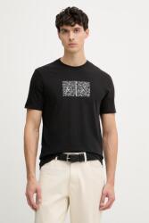 Giorgio Armani férfi pamut t-shirt - fekete XL - answear - 23 990 Ft