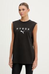 PUMA edzős felső pamut Cutoff tank HYROX - fekete XL
