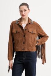 ERMANNO Firenze női rövid velúrbőr dzseki - barna 34