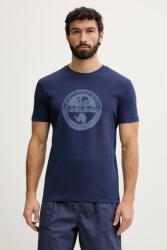 Napapijri t-shirt férfi pamut MAHSA - sötétkék XL